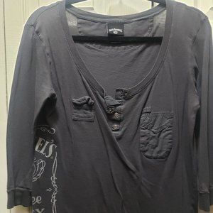 Jack Daniels 3/4 Sleeve Top
